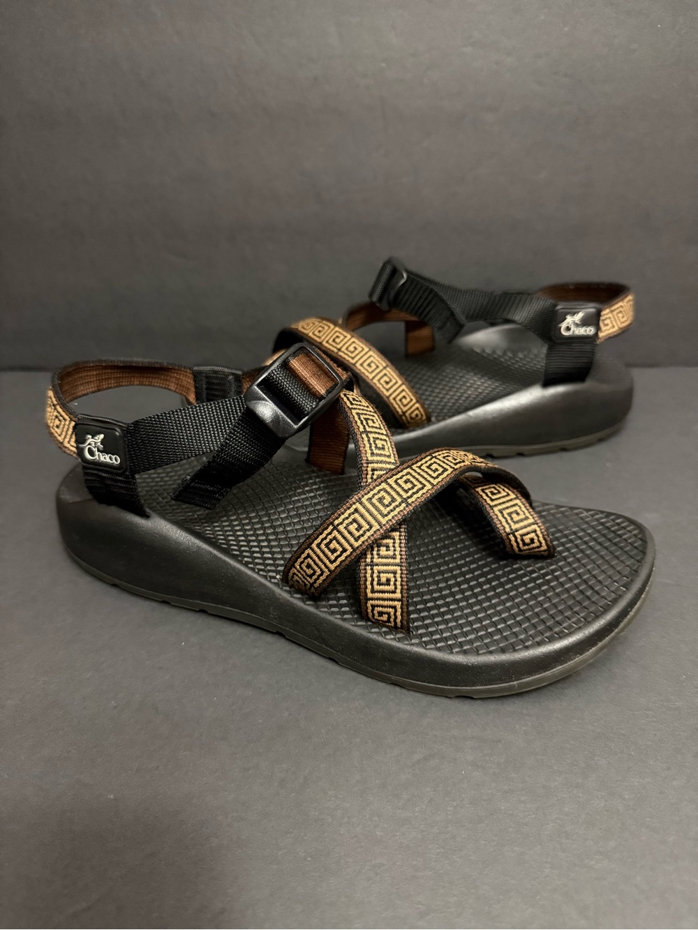 Vintage 90s Chaco Z/1 Womens Vibram Sandals “Sushi Brown” Size 9 US Made In USA